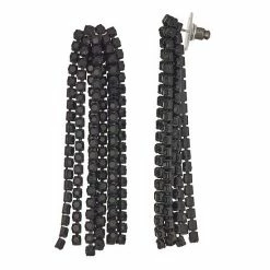 Simply Vera Vera Wang Black Waterfall Chandelier Earrings