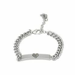 Simply Vera Vera Wang Heart Curb Chain Flex Bracelet