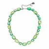 Simply Vera Vera Wang Green Simulated Crystal Collar Statement Necklace
