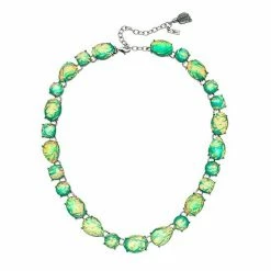 Simply Vera Vera Wang Green Simulated Crystal Collar Statement Necklace