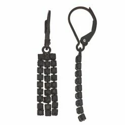 Simply Vera Vera Wang Leverback Stone Linear Drop Earrings