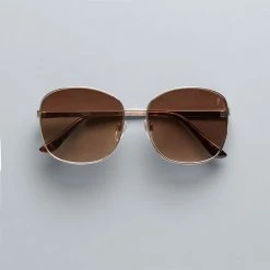 Women's Simply Vera Vera Wang 60mm Cleo Gradient Square Sunglasses Satin Brown -Simply Vera Vera Wang STORE unnamed file 2737