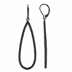 Simply Vera Vera Wang Pave Elongated Drop Earrings Jet Tone -Simply Vera Vera Wang STORE unnamed file 2760