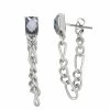 Simply Vera Vera Wang Front Back Stone Drop Earrings