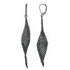 Simply Vera Vera Wang Black Mesh Twist Drop Earrings