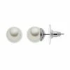 Simply Vera Vera Wang Ball Stud Earrings White