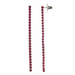 Simply Vera Vera Wang Burgundy Linear Earrings
