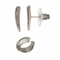 Simply Vera Vera Wang Cuff Clip On Earrings Set