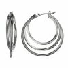 Simply Vera Vera Wang Tiered Nickel Free Triple Hoop Earrings