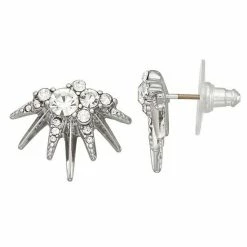 Simply Vera Vera Wang Silver Tone Starburst Stud Earrings