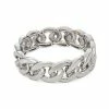 Simply Vera Vera Wang Silver Tone Chunky Curb Chain Stretch Bracelet