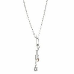 Simply Vera Vera Wang Silver Tone Starburst Pendant Necklace