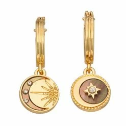 Simply Vera Vera Wang Gold Tone Mix Match Celestial Drop Earrings