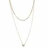 Simply Vera Vera Wang Gold Tone Heart Pendant Necklace