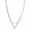 Simply Vera Vera Wang Silver Tone Double-Row Toggle Necklace