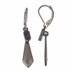 Simply Vera Vera Wang Teardrop Drop Earrings Silver Tone -Simply Vera Vera Wang STORE unnamed file 2878