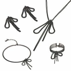 Women's Simply Vera Vera Wang Black Bow Drop Earrings -Simply Vera Vera Wang STORE unnamed file 2882