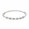 Simply Vera Vera Wang Silver Tone Hinge Bangle Bracelet