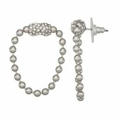 Simply Vera Vera Wang Post Pave Chain Drop Earrings