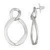 Simply Vera Vera Wang Large Post Link Drop Earrings