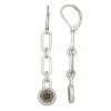 Simply Vera Vera Wang Silver Tone Crystal Leverback Linear Drop Earrings