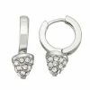 Simply Vera Vera Wang Silver Tone Hoop Drop Earrings
