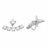 Simply Vera Vera Wang Silver Tone Cubic Zirconia Floater Earrings
