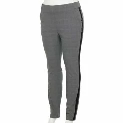 Plus Size Simply Vera Vera Wang Simply Modern Side-Stripe Skinny Pants