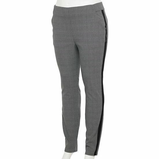 Plus Size Simply Vera Vera Wang Simply Modern Side-Stripe Skinny Pants 1 Plus Size Simply Vera Vera Wang Simply Modern Side-Stripe Skinny Pants