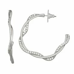 Simply Vera Vera Wang Wavy Hoop Earrings