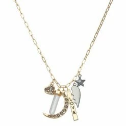 Simply Vera Vera Wang Long Pendant Moon Necklace