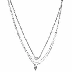 Simply Vera Vera Wang 3 Row Collar Pendant Necklace