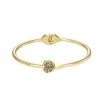 Simply Vera Vera Wang Gold Tone Heart Hinge Bracelet