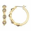 Simply Vera Vera Wang Click It Stone Hoop Earrings