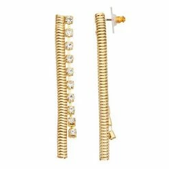 Simply Vera Vera Wang Omega Linear Earrings