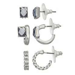 Simply Vera Vera Wang Stone Earrings 3 Pack Set