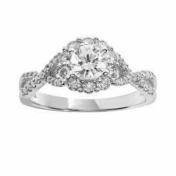 Simply Vera Vera Wang Diamond Engagement Ring In 14k White Gold (1 Ct. T.W.)