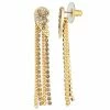 Simply Vera Vera Wang Post Broken Heart Linear Chain Drop Earrings