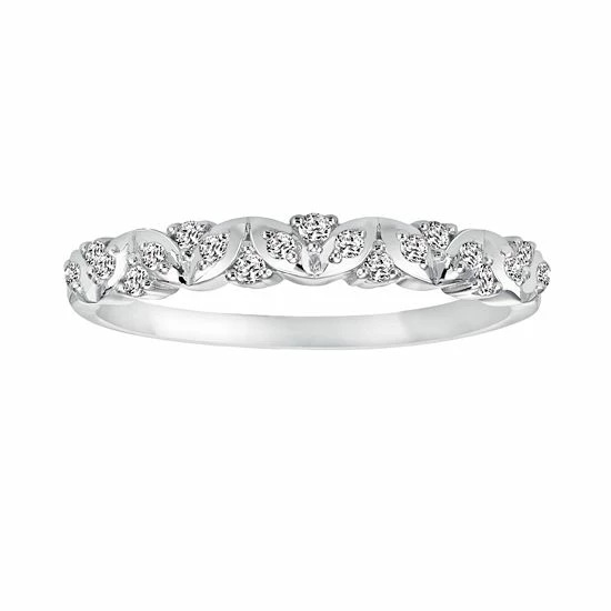Simply Vera Vera Wang 14k White Gold 1/7-ct. T.W. Diamond Wedding Ring 1 Simply Vera Vera Wang 14k White Gold 1/7-ct. T.W. Diamond Wedding Ring