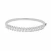 Simply Vera Vera Wang Sterling Silver Lab-Created White Sapphire Bangle Bracelet