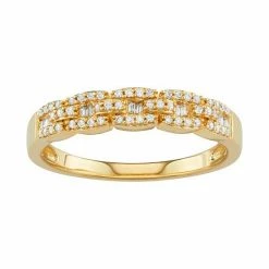 Simply Vera Vera Wang 14kt Gold 1/4 Carat Diamond Band Yellow