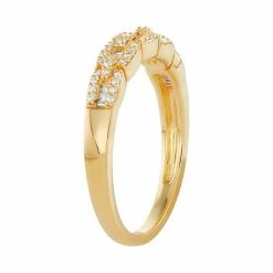 Simply Vera Vera Wang 14kt Gold 1/4 Carat Diamond Band Yellow -Simply Vera Vera Wang STORE unnamed file 3067