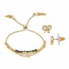 Simply Vera Vera Wang Slider Bracelet & Snake Earring Set