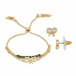Simply Vera Vera Wang Slider Bracelet & Snake Earring Set