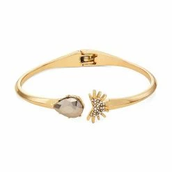 Simply Vera Vera Wang Gold Tone Celestial Cuff Bracelet
