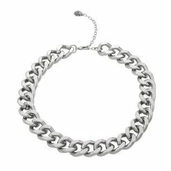 Simply Vera Vera Wang Silver Tone Curb Chain Necklace