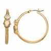 Simply Vera Vera Wang Gold Tone Hoop Earrings