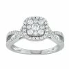 Simply Vera Vera Wang 14k White Gold 1/2 Carat T.W. Diamond Engagement Ring