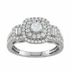 Simply Vera Vera Wang 14k White Gold 1 Carat T.W. Diamond Tiered Engagement Ring