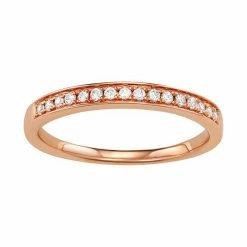 Simply Vera Vera Wang 14k Gold 1/6 Carat T.W. Diamond Wedding Band Yellow